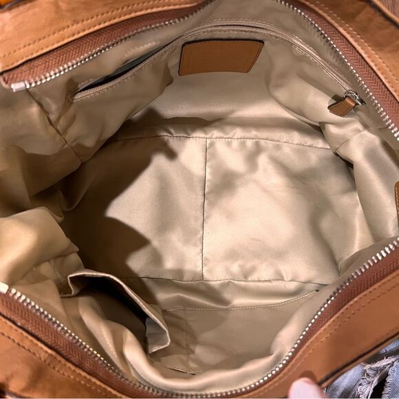 COACH 2181 Park Colorblock North/South Tote ( F24391) SILVER/NATURAL MULTI Color - Picture 9 of 9